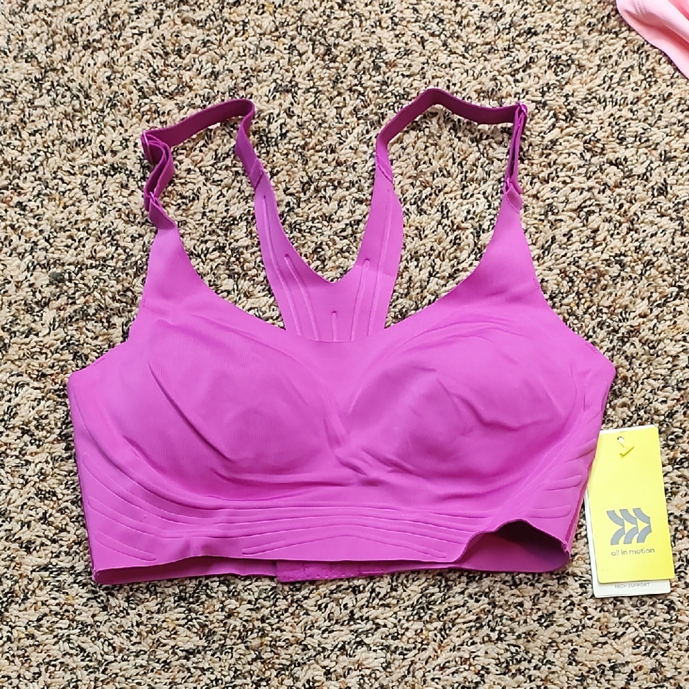 All In Motion | Seamless Purple Sports Bra